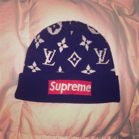 supreme louis vuitton beanie|Louis Vuitton supreme x.